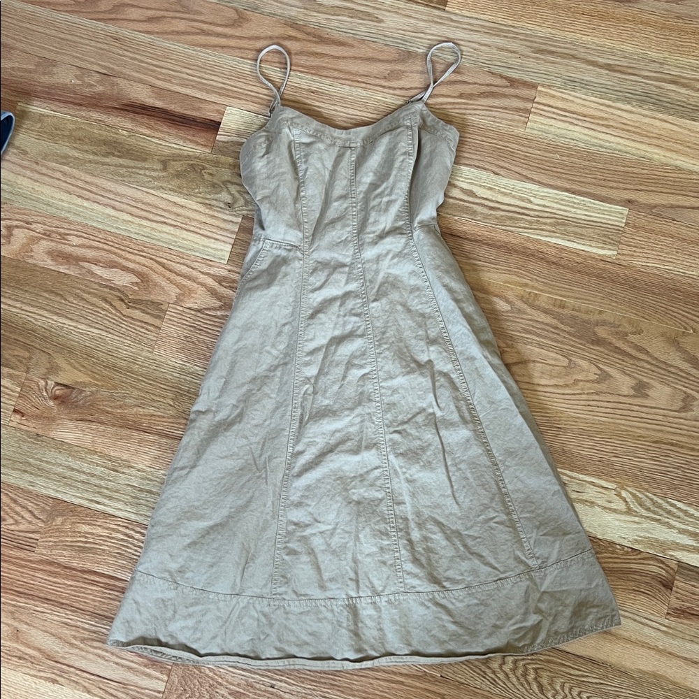 Banana Republic Tan Spaghetti Strap Dress